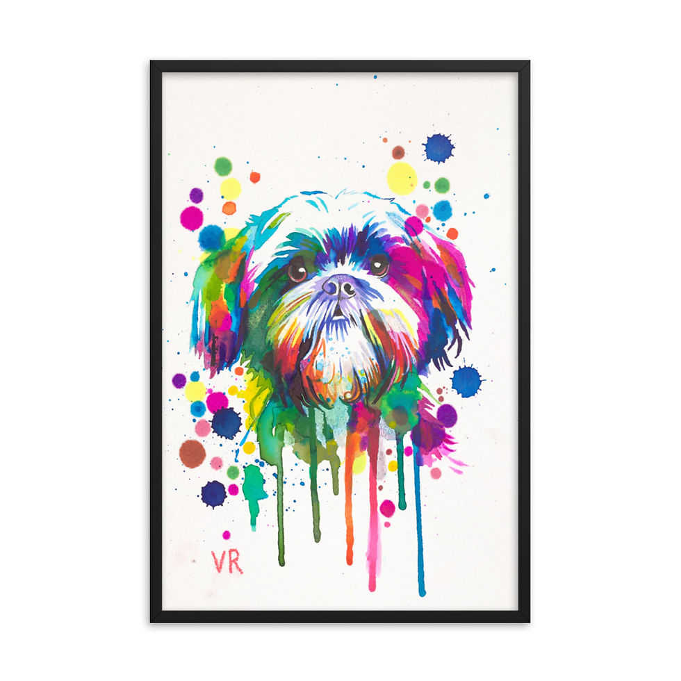 Thumbnail: Shih Tzu | Framed Print