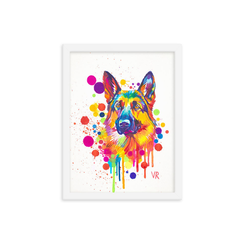Thumbnail: German Shepard | Framed Print
