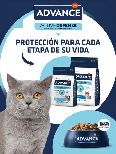 Alimiento para gatos Advance protección para cada etapa de su vida. 