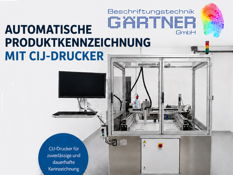 Automatische Produktkennzeichnung mit CIJ-Drucker: Präzise Kennzeichnung für Klein- und Serienfertigung