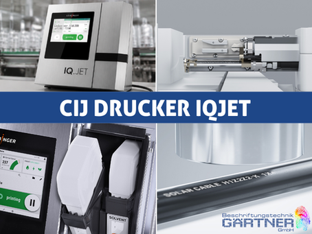 Continuous Ink Jet Drucker IQJET in der Produktion
