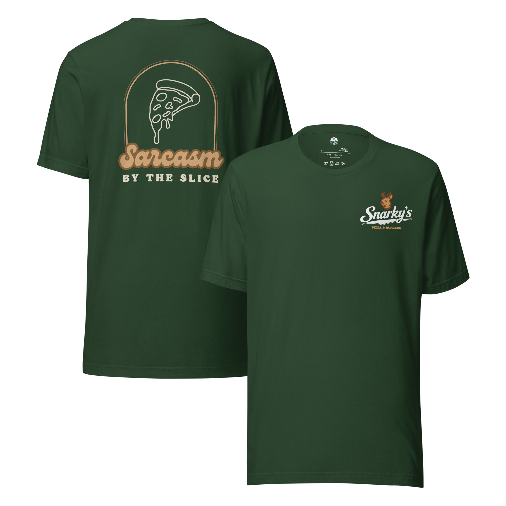Snarky's - Sarcasm by the slice Unisex t-shirt