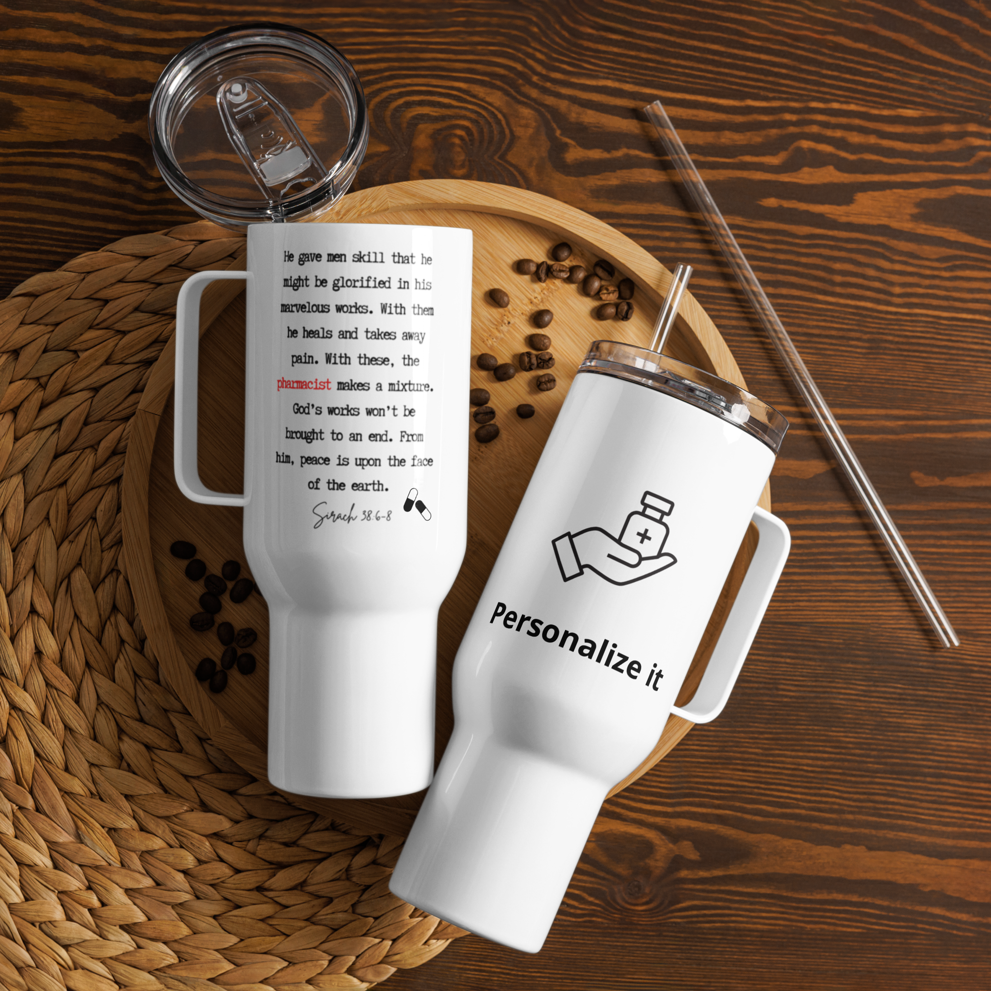 Pharmacist Travel Mug- Wisdom of Sirach