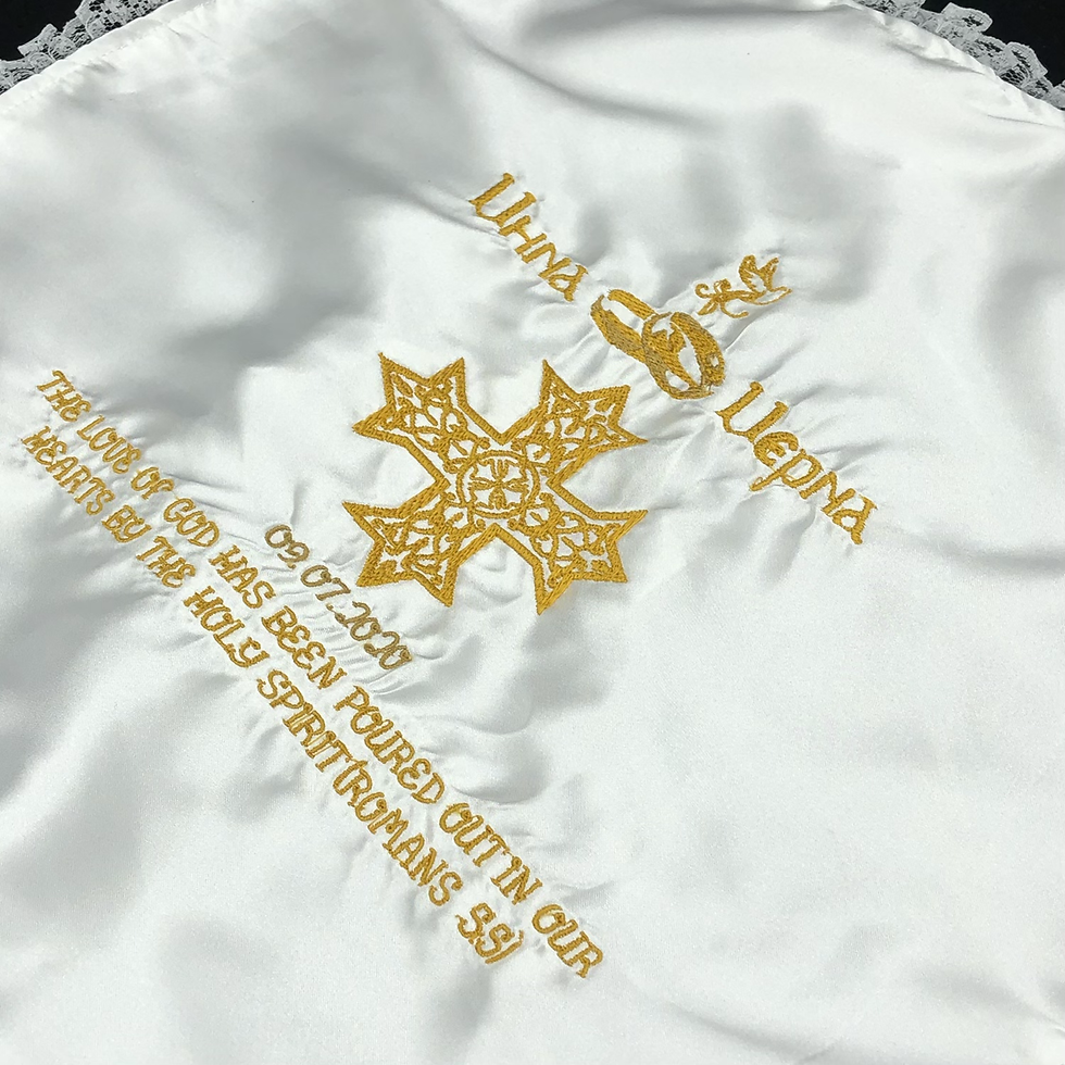 Thumbnail: Orthodox Wedding embroidered Napkin 