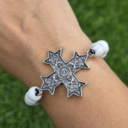 Coptic Cross bead bracelet 