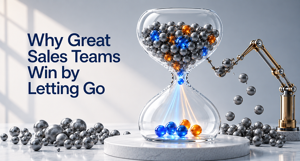 The science of scaling : Letting go of weak deals