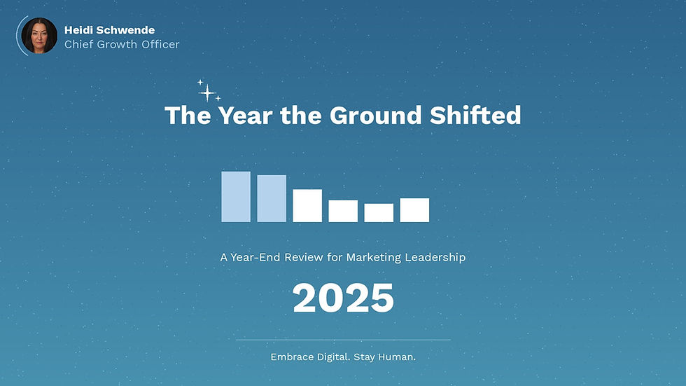 2025 ~ The Year the Ground Shifted