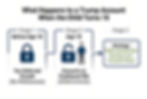 Infographic showing stages for a Trump account at 18, with lock icons and a person, ending in Roth conversion during low-income years.
