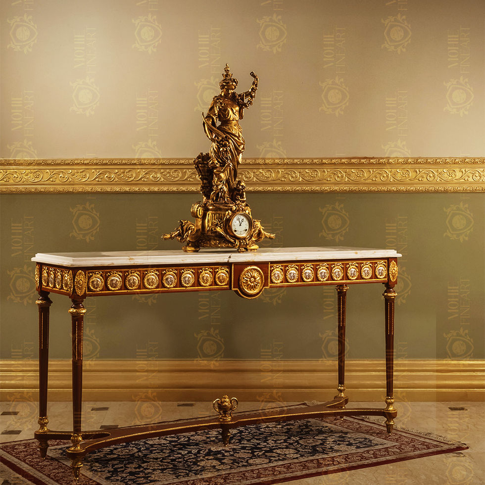 Sun Medallion Console & Mirror Set