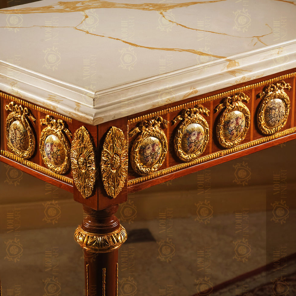 Sun Medallion Console & Mirror Set