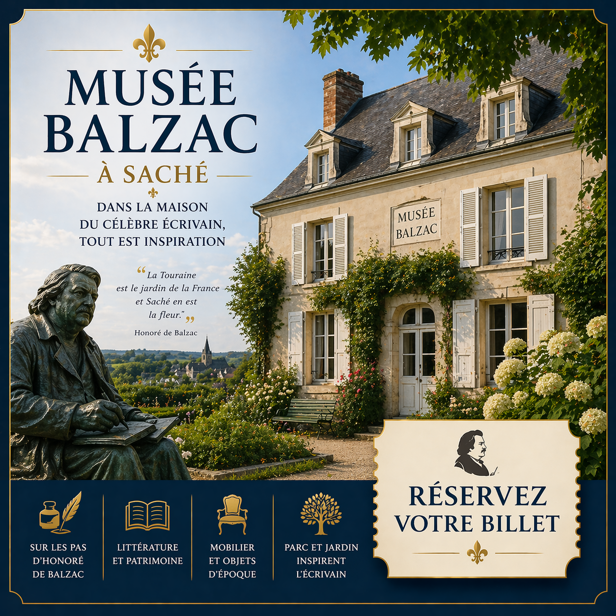 MUSÉE BALZAC -CHÂTEAU DE SACHÉ
