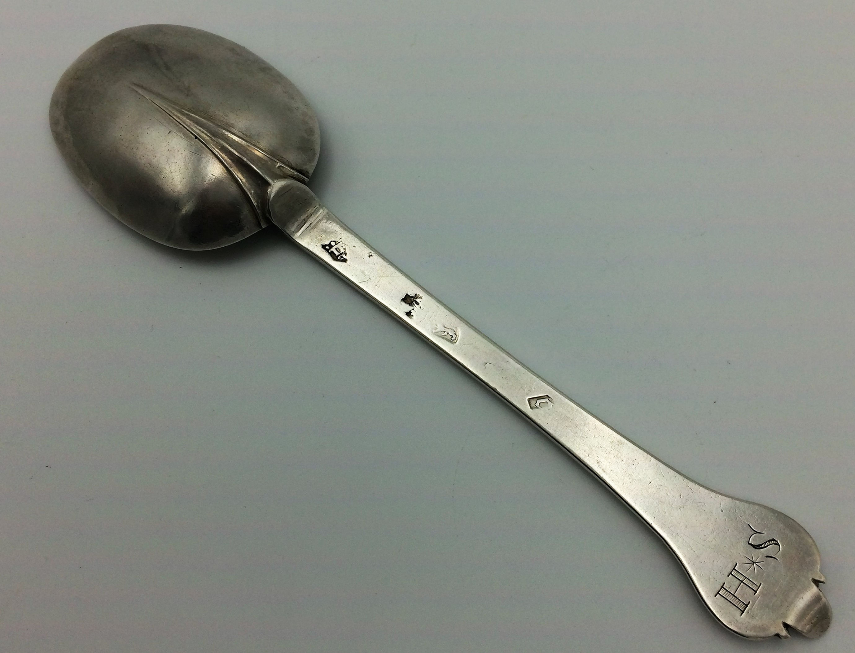 Charles II Silver trefid spoon Thomas Allen 1679