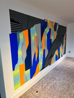 Tape Art installation im Hotel Berlin Berlin von den kölner Künstlern