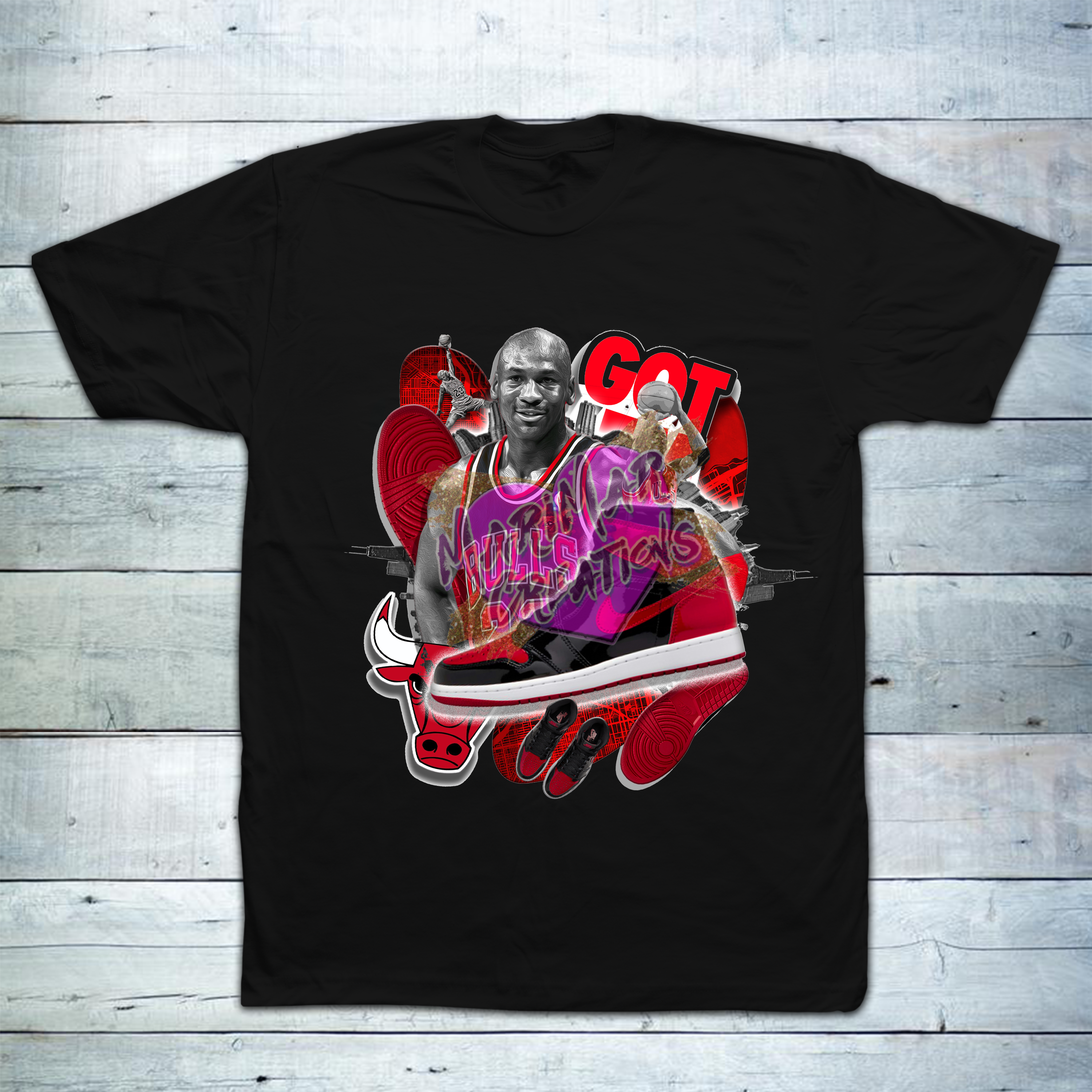 Black and Red 1 Child