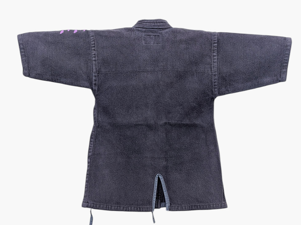 Miniature : Veste Kendogi Vintage Japonaise Sashiko Violacé Broderie - S