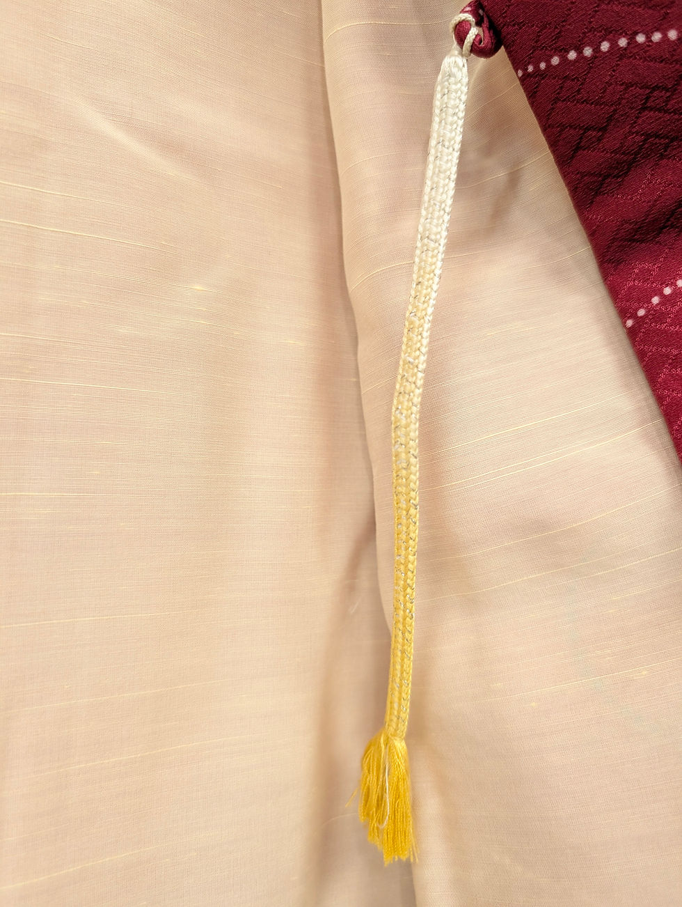 Miniature : Haori vintage rouge carmin - Motif vagues