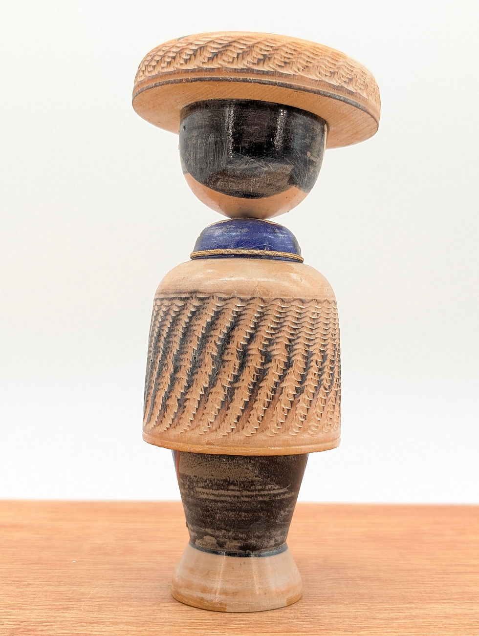 Miniature : Kokeshi Japonaise Vintage Sosaku - Samouraï Rōnin (16cm)