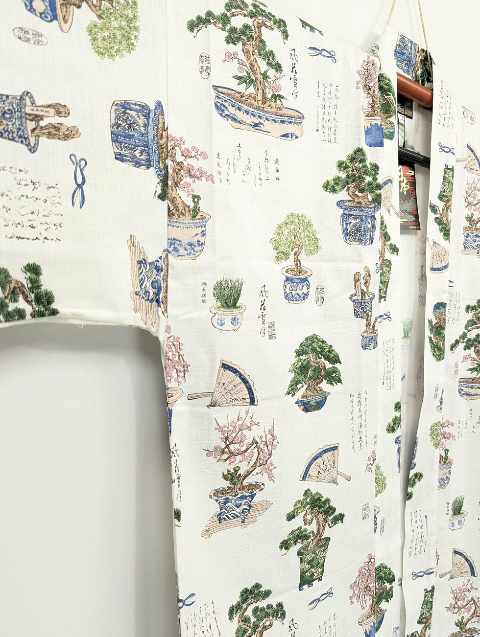 Miniature : Veste Happi Neuve - Écru Et Bonsaï - Coton De Tokyo - L/XL