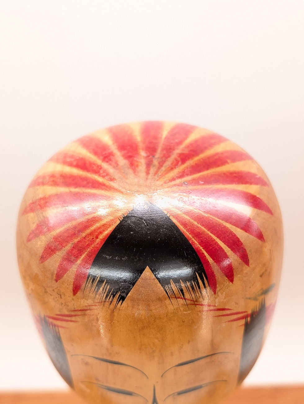 Miniature : Grande Poupée Kokeshi Vintage - Style Togata - Bois Massif 42cm