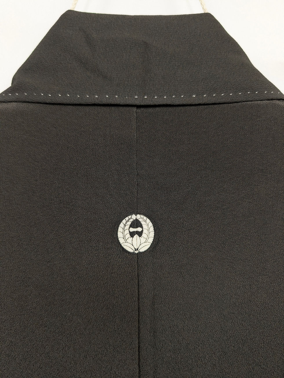 Miniature : Kimono Kuro-Tomesode Vintage Noir - Motifs Éventails