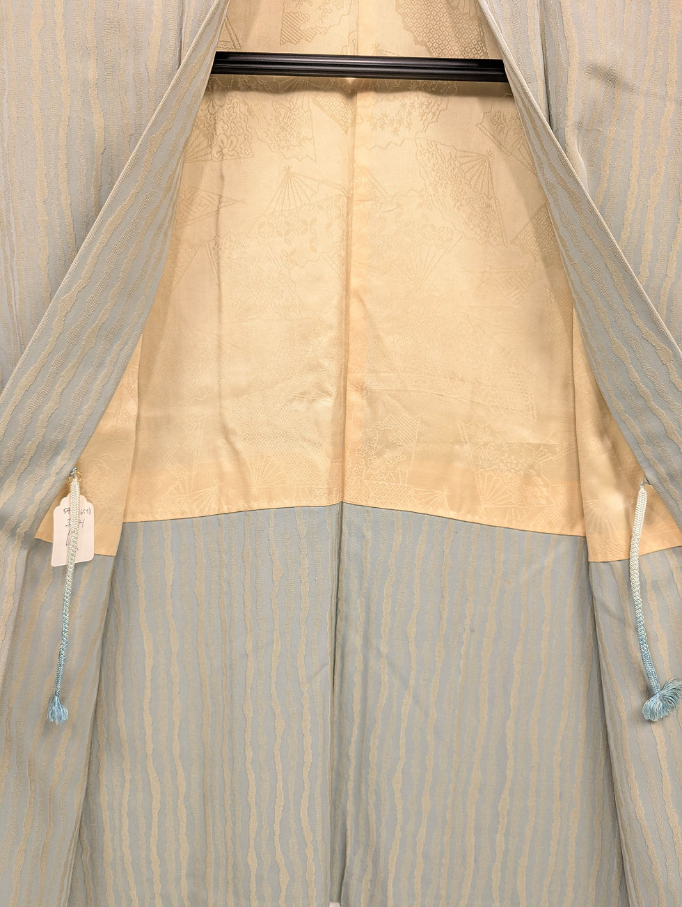 Miniature : Veste Haori Vintage – Vert d'Eau & Ondulations Pastel