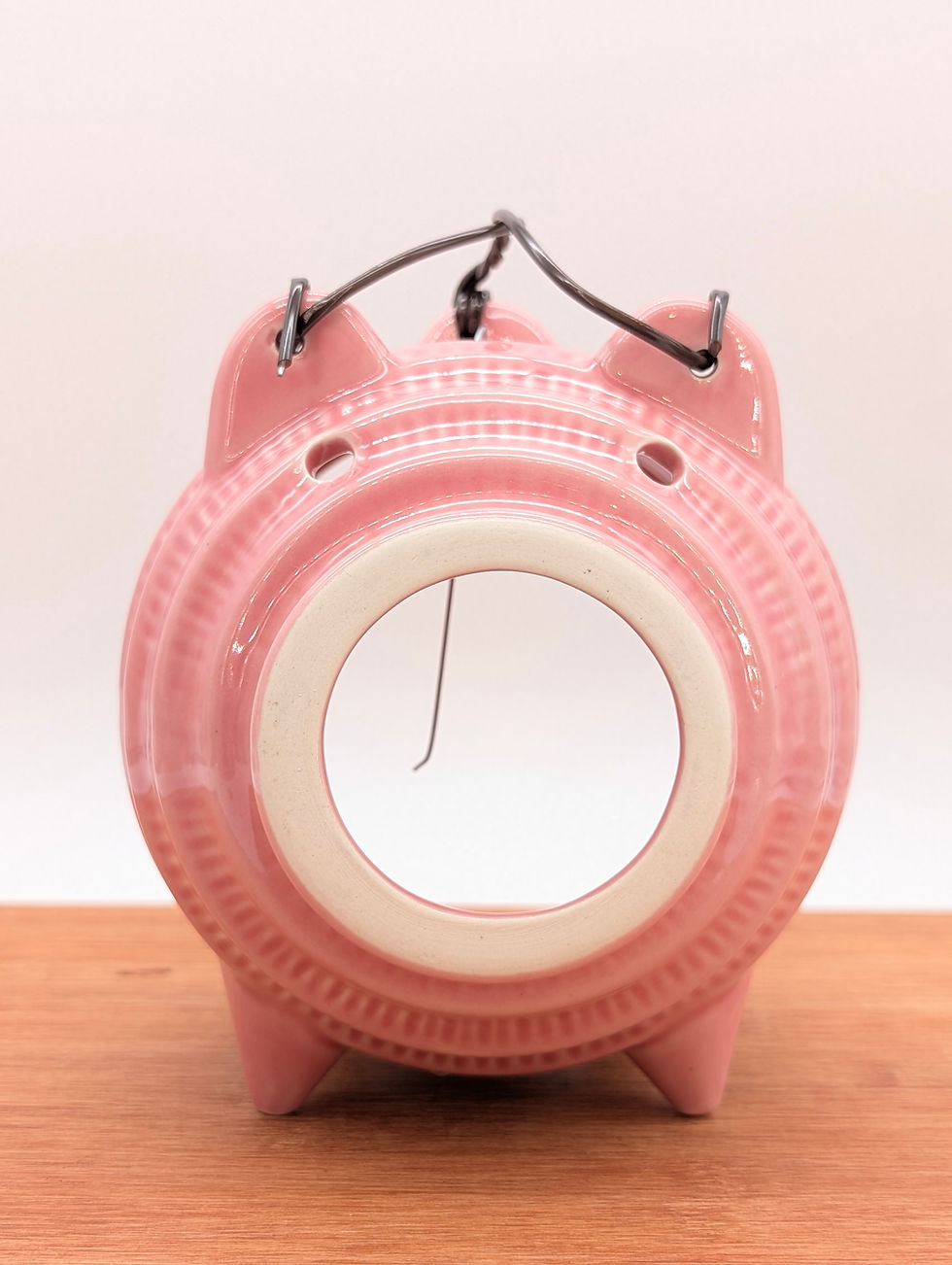 Miniature : Porte-Spirale Anti-Moustiques Cochon Céramique Rose Japon - 15 cm Neuf
