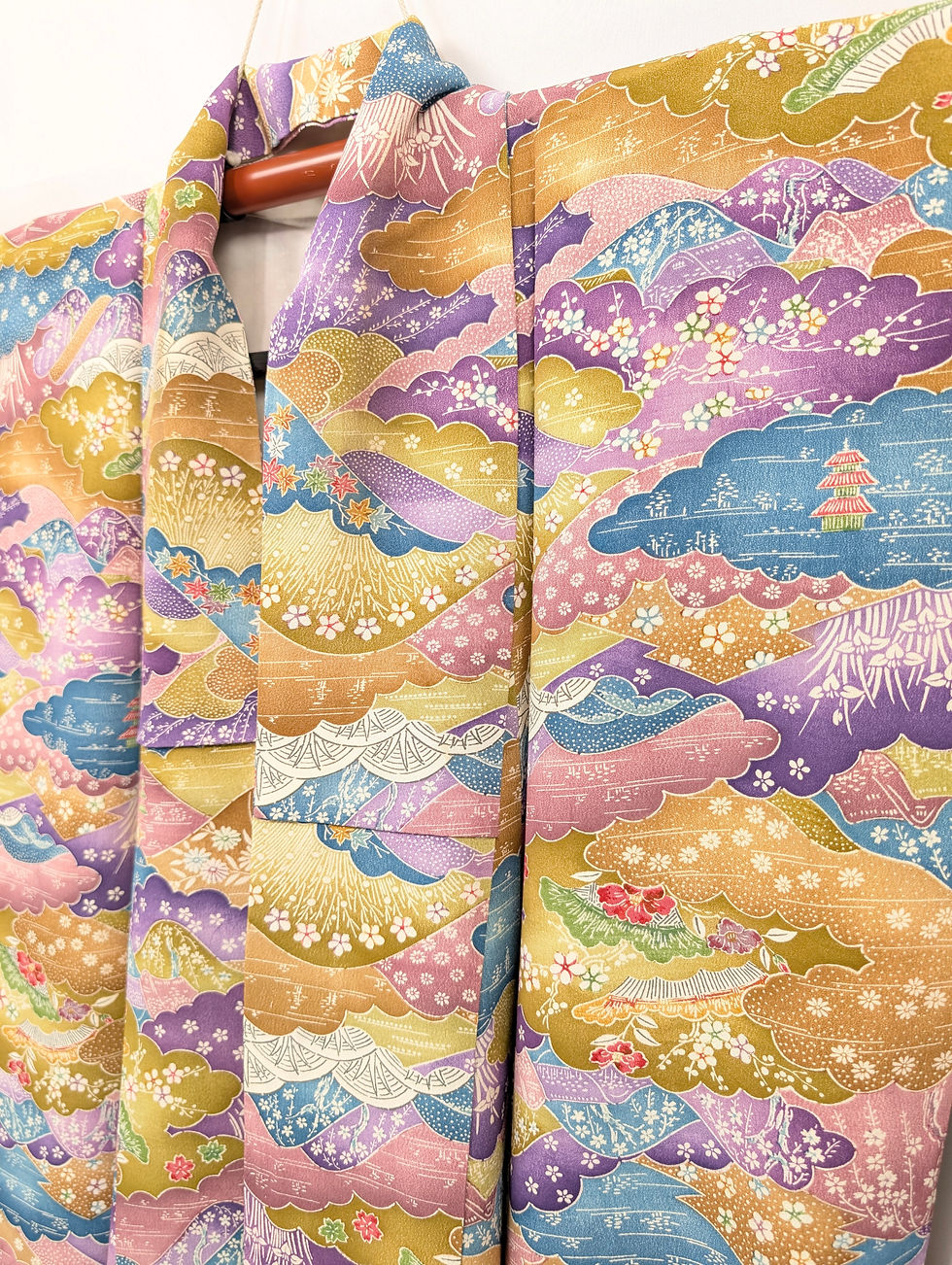 Miniature : Kimono vintage femme motifs paysage