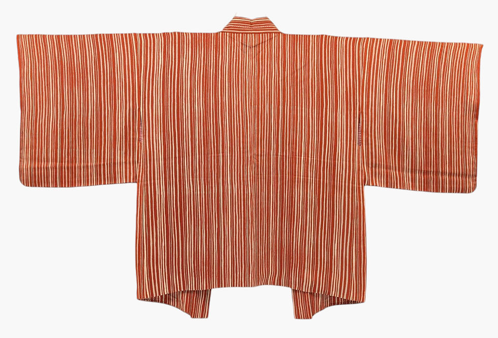 Miniature : Haori Vintage - Veste Japonaise Traditionnelle Rouge 