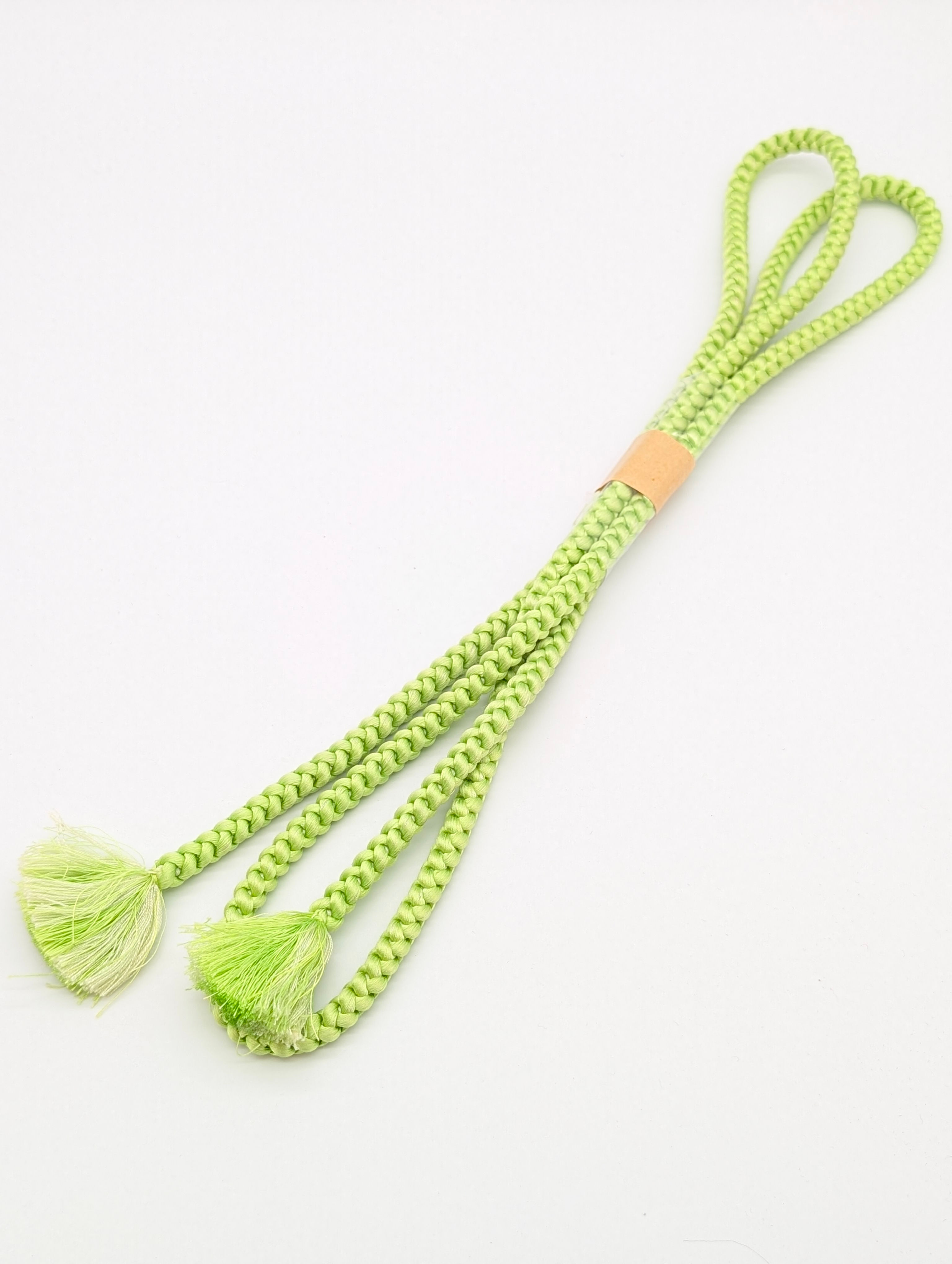 Obijime Vintage Vert Pâle et fils blancs 