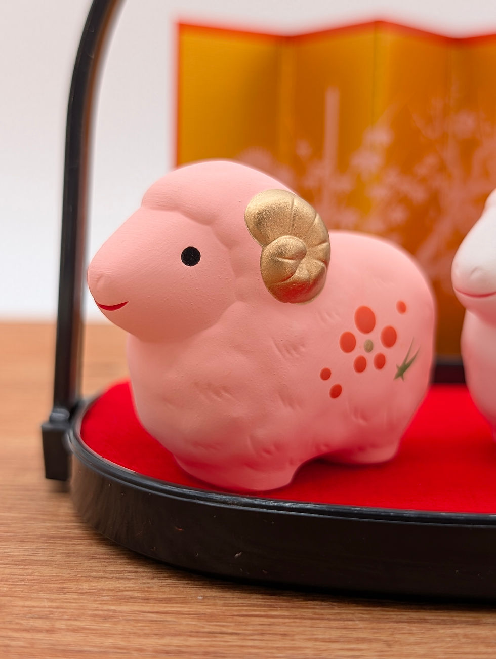 Miniature : Figurines Duo Eto mouton - Neuf rose/blanc