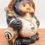 Miniature : Statue Tanuki Shigaraki-yaki - Porte-bonheur Japonais - Neuf (16cm)