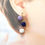 Miniature : Boucles d'oreilles Mizuhiki 