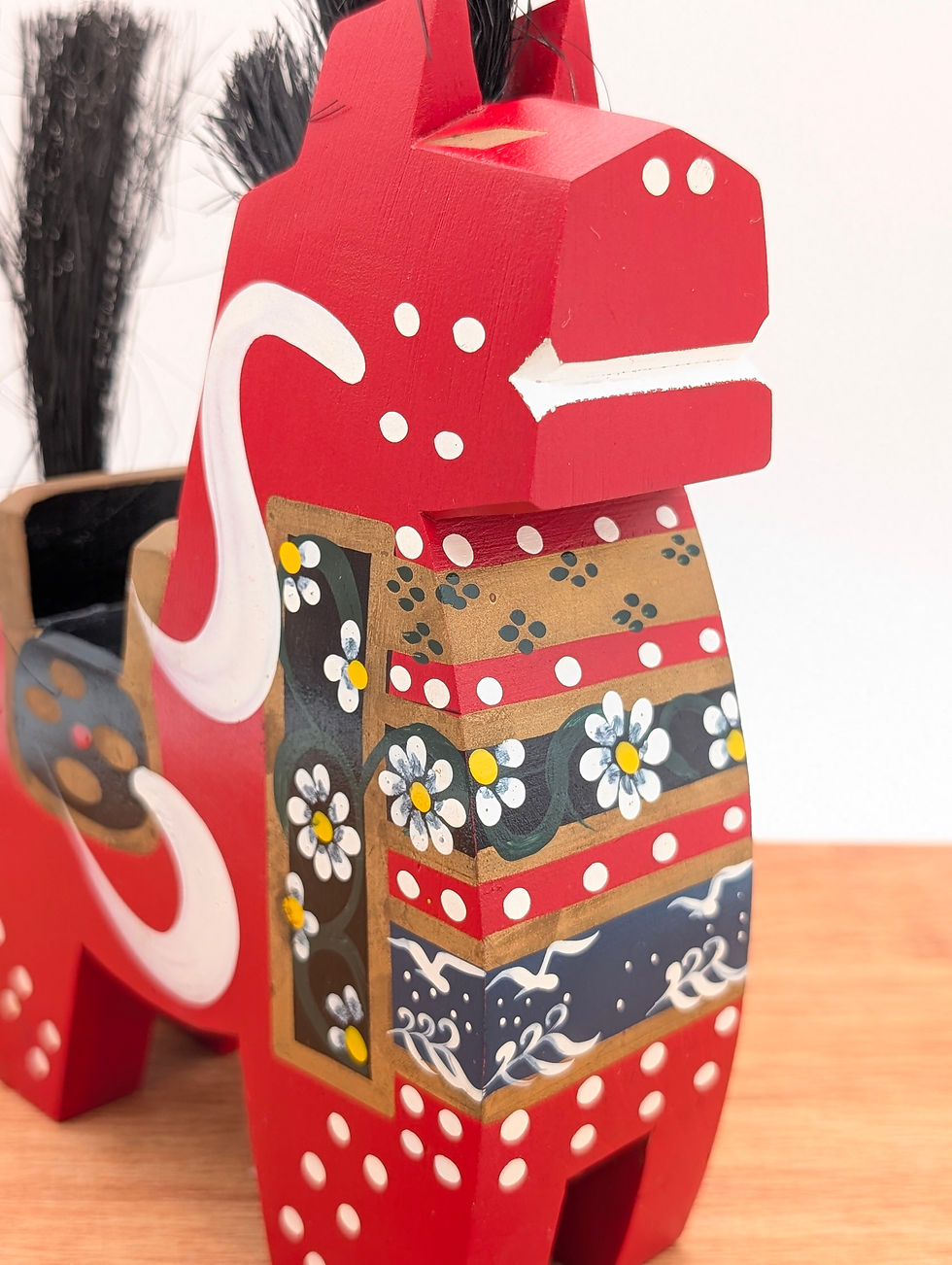 Miniature : Cheval Yawata Uma Vintage JAPON 1977 - Art Populaire Hachinohe - 18cm