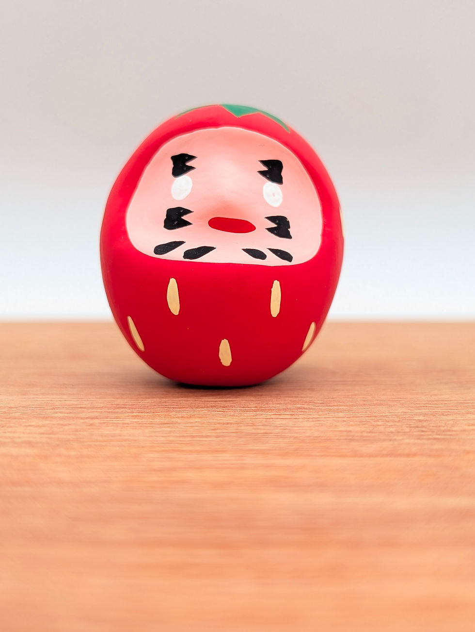 Miniature : Daruma Fraise Rouge - Porte Bonheur 