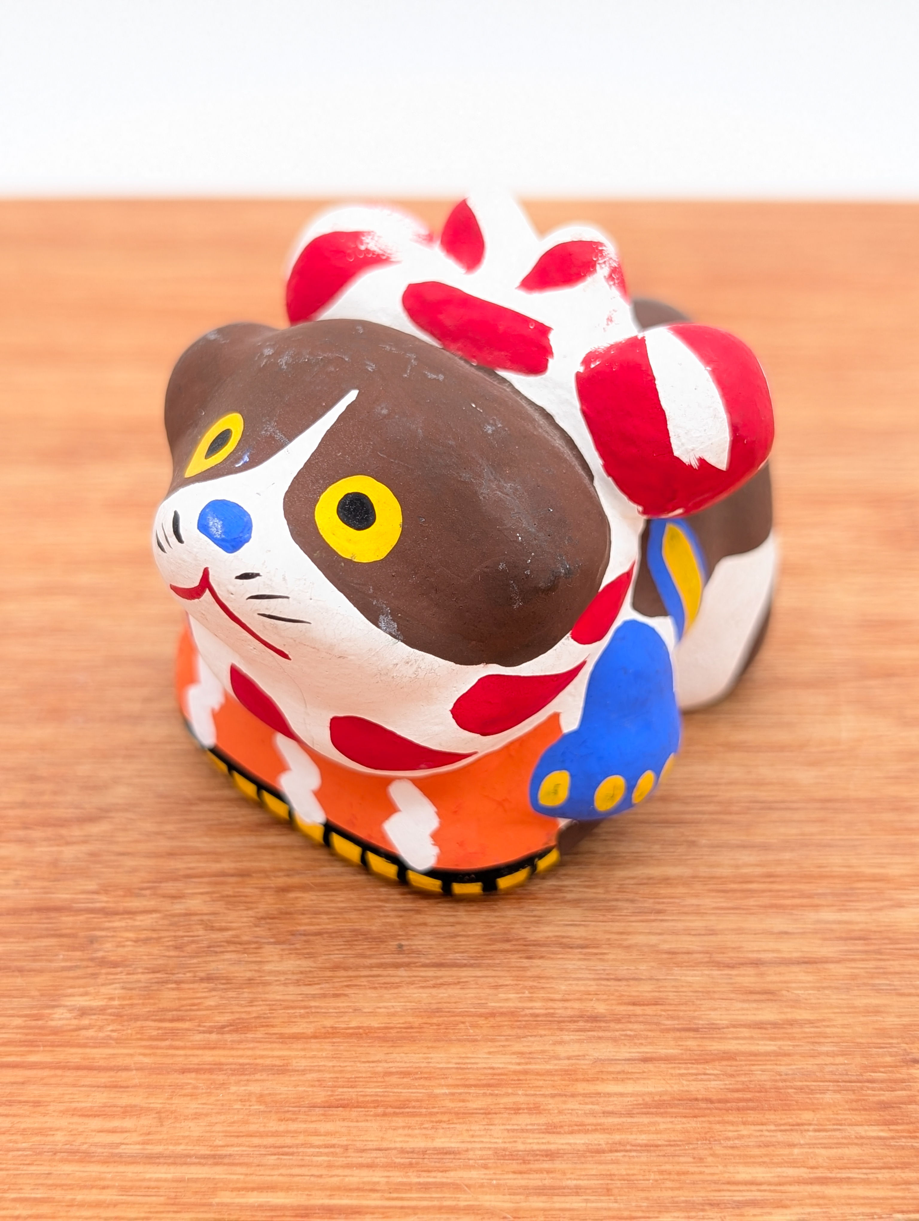 Figurine Chien Japonais Inu Vintage 5cm - Terre Cuite