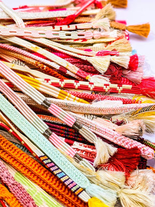 plusieurs cordon colorés en soie pour haori, Haori Himo