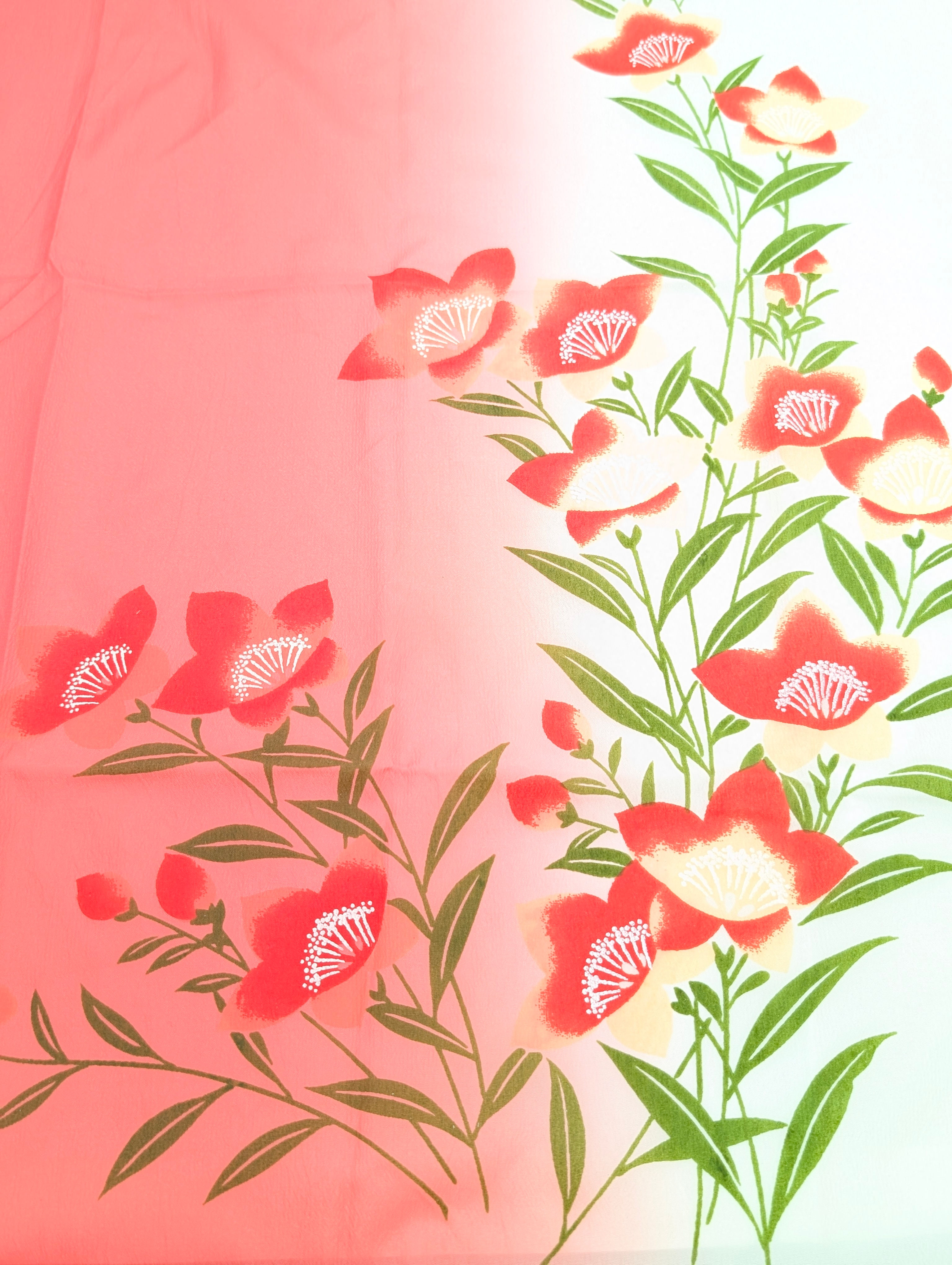 Furoshiki Vintage Motifs de Fleurs 