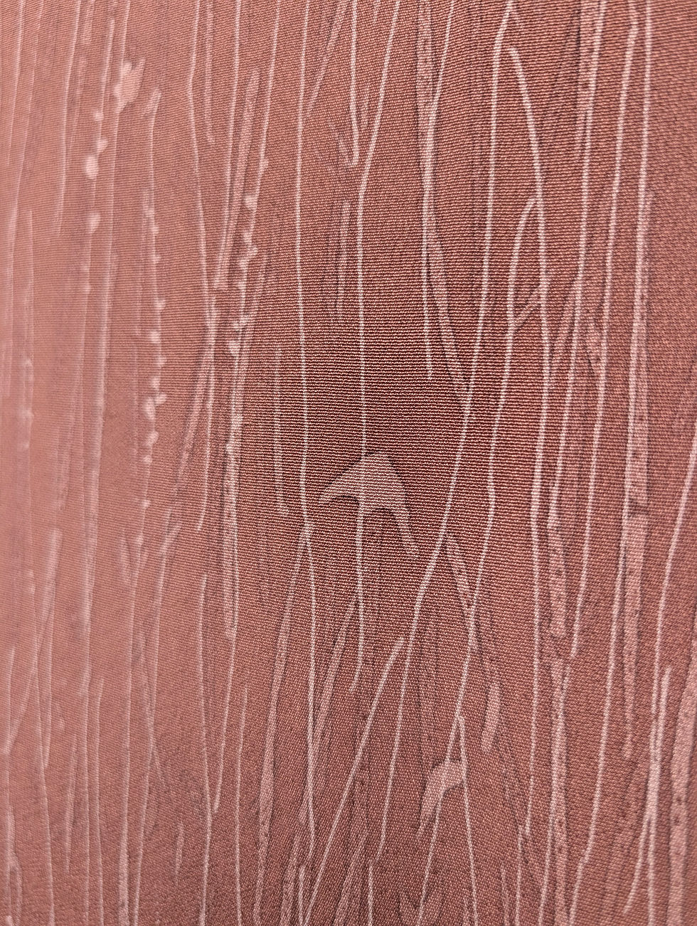 Miniature : Veste Haori vintage - Vieux rose - Lignes végétales
