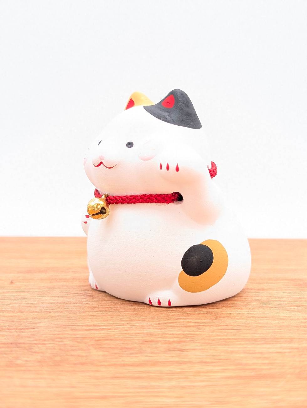 Miniature : Maneki Neko Tricolore - Porte Bonheur Japonais 