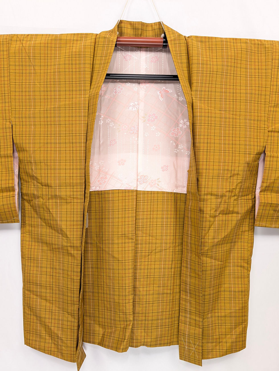 Miniature : Haori Vintage - Veste Kimono Japonaise Moutarde 
