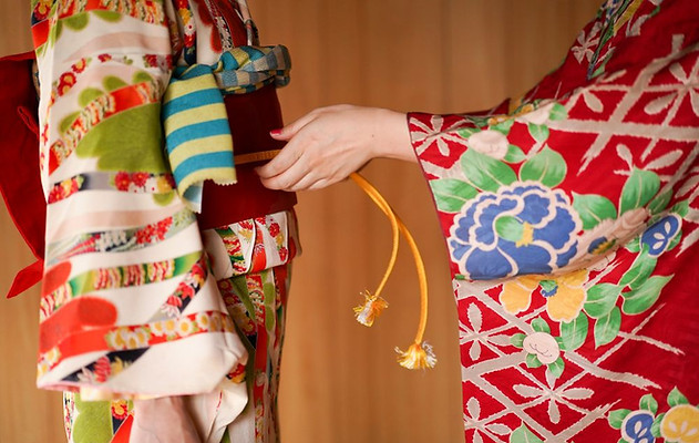 Nouage de ceinture obi pour kimono - Madame Haori
