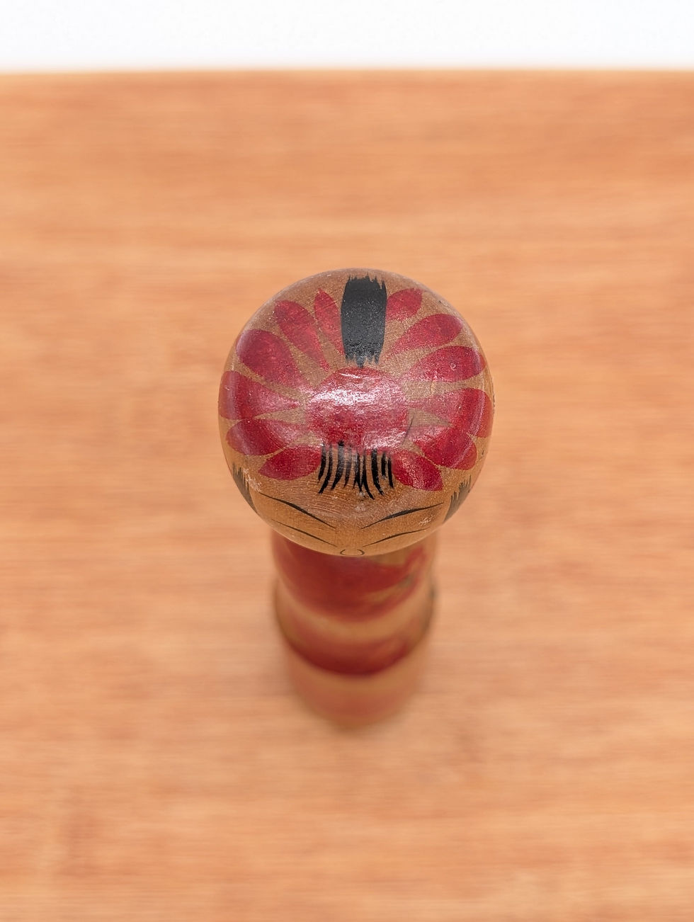 Miniature : Poupée Kokeshi Vintage Togatta - Modèle Arai Kinshichi - Bois 15cm