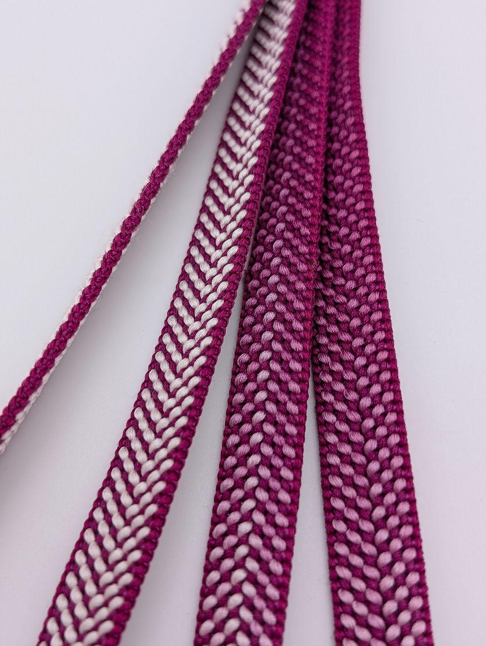 Miniature : Obijime Vintage Violet et Blanc - Accessoires Traditionnel pour Kilono