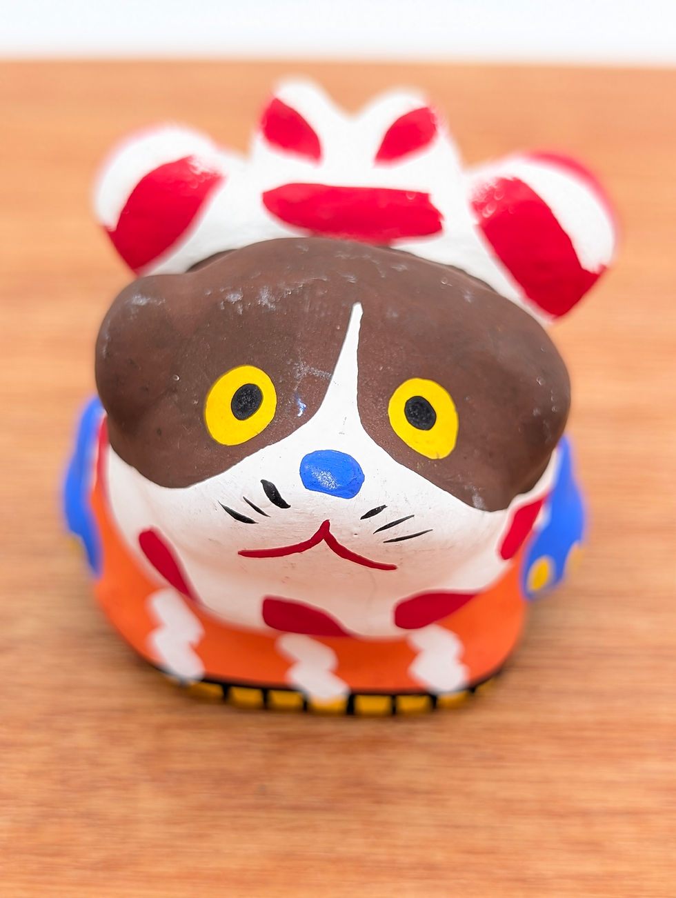 Miniature : Figurine Chien Japonais Inu Vintage 5cm - Terre Cuite