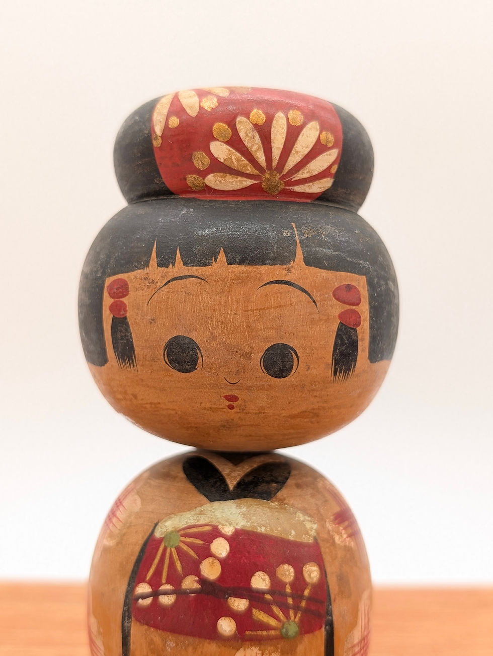 Miniature : Poupée Kokeshi vintage omiyage - Aone Onsen 14 cm