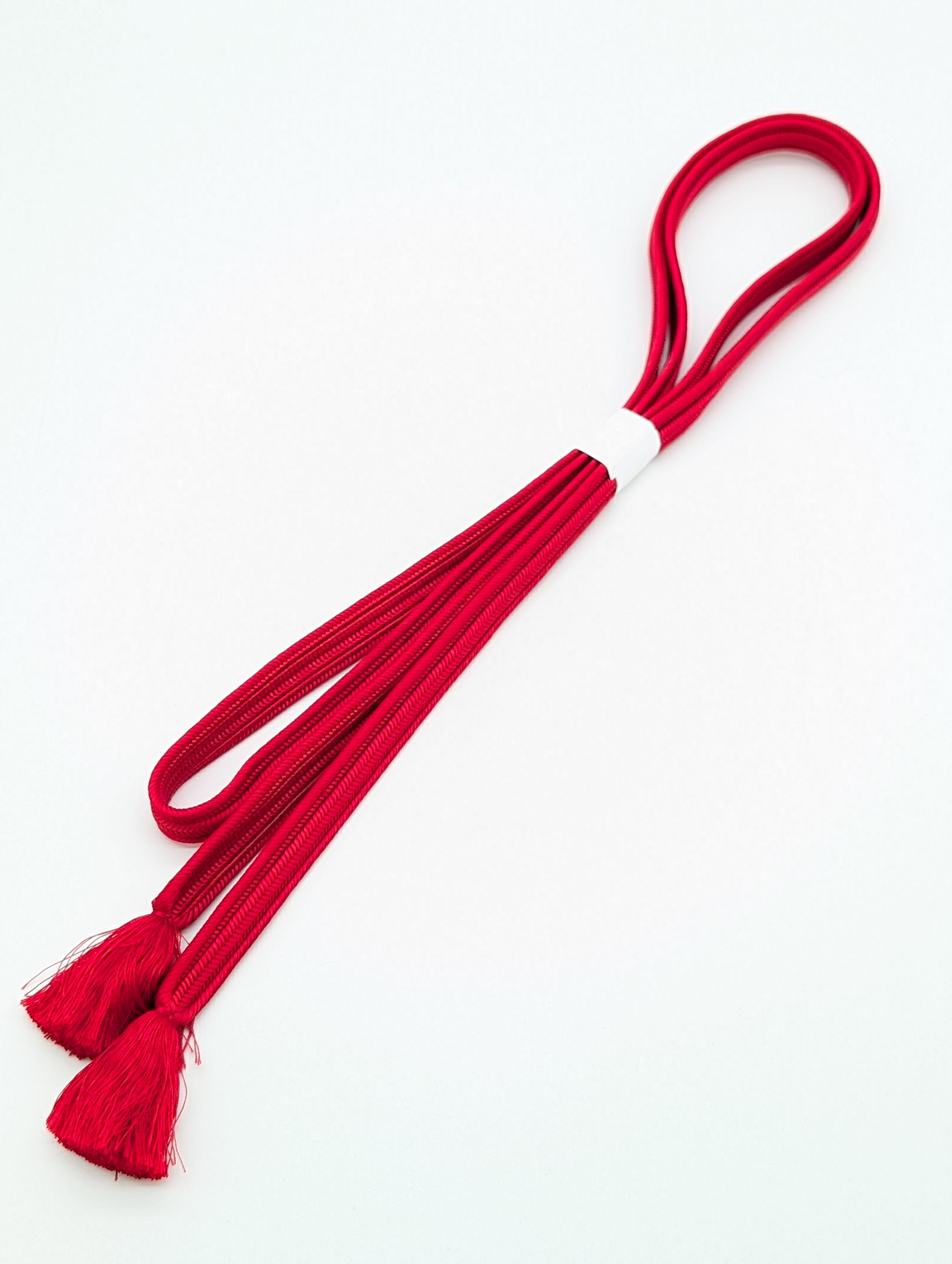 Cordon Obijime Vintage Rouge - Accessoire Ceinture Kimono 