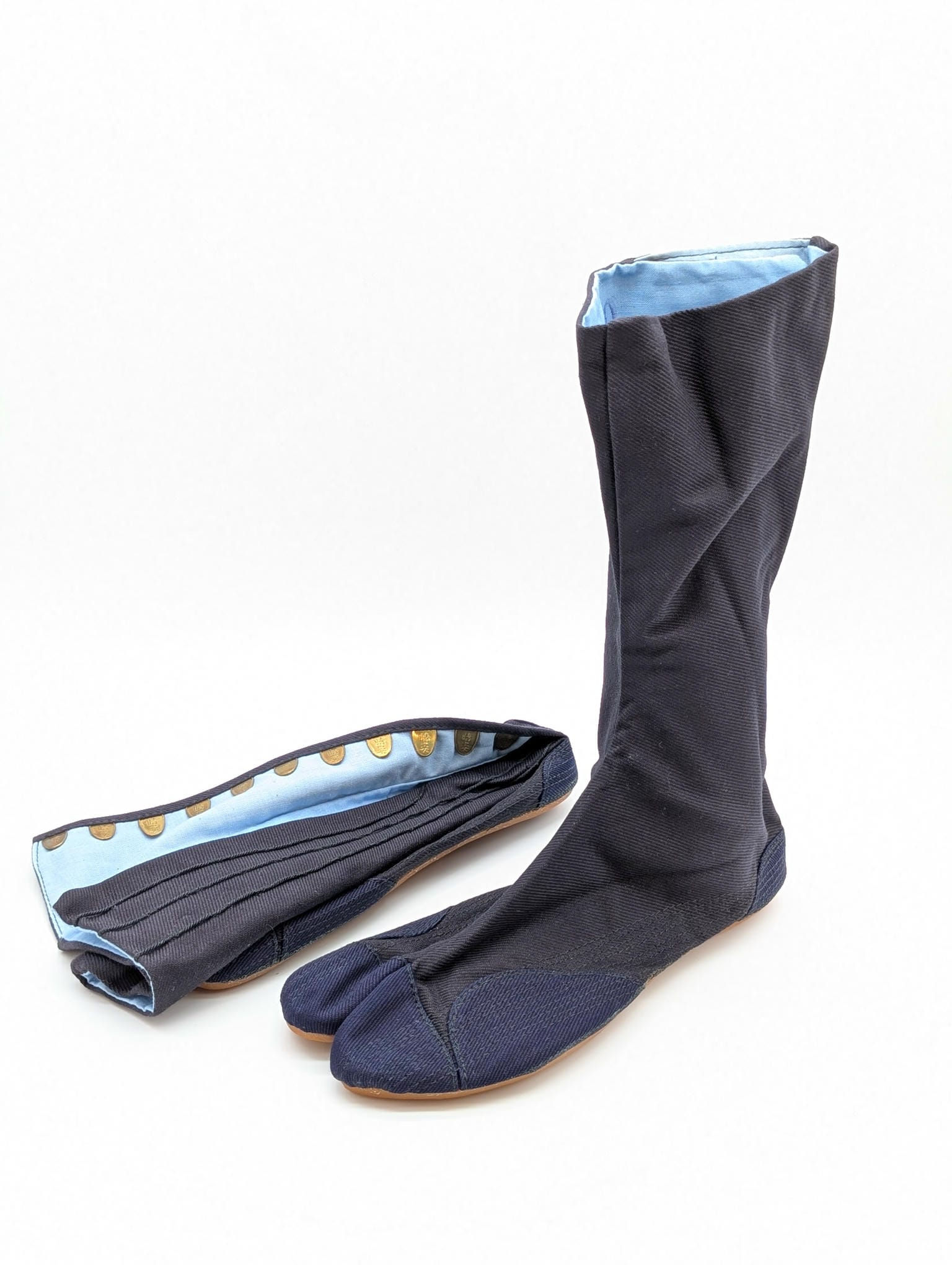 Chaussures Jikatabi Vintage - Toile Coton Bleu Nuit - T40