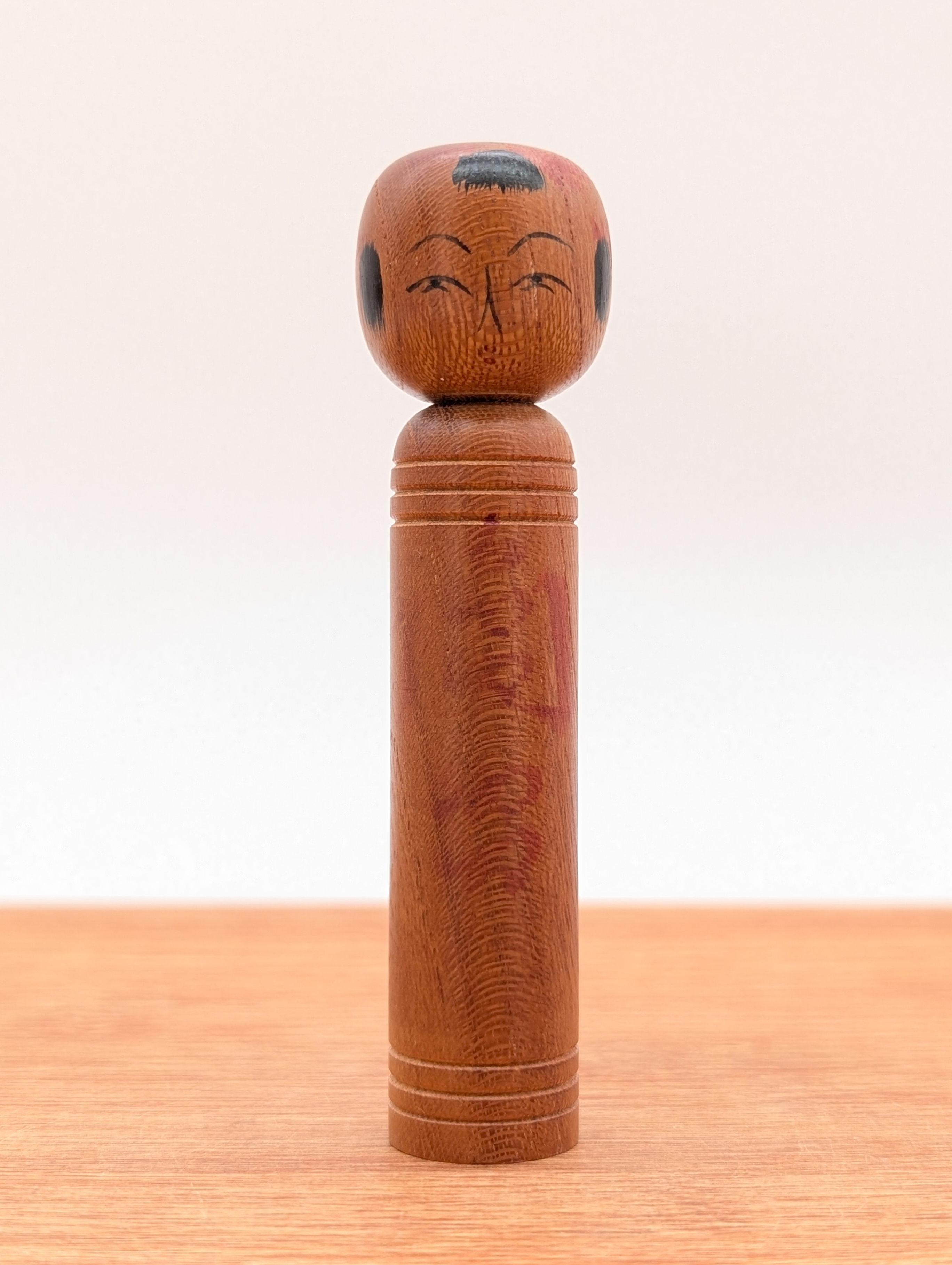 Petite Kokeshi Vintage Bois Patiné - 8,5 cm