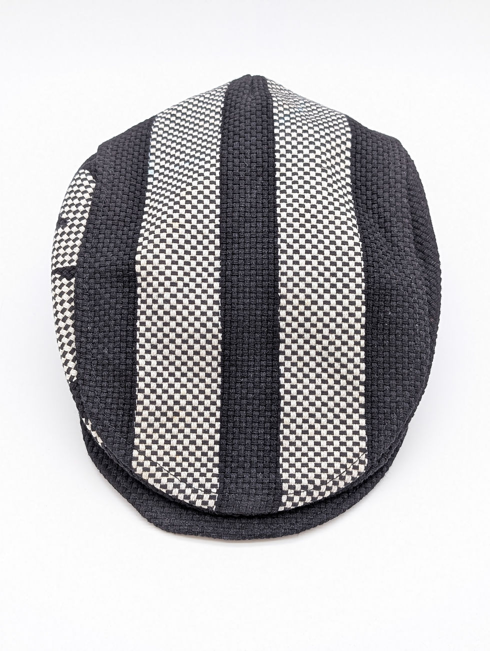 Miniature : Casquette plate Sashiko - Noir & blanc