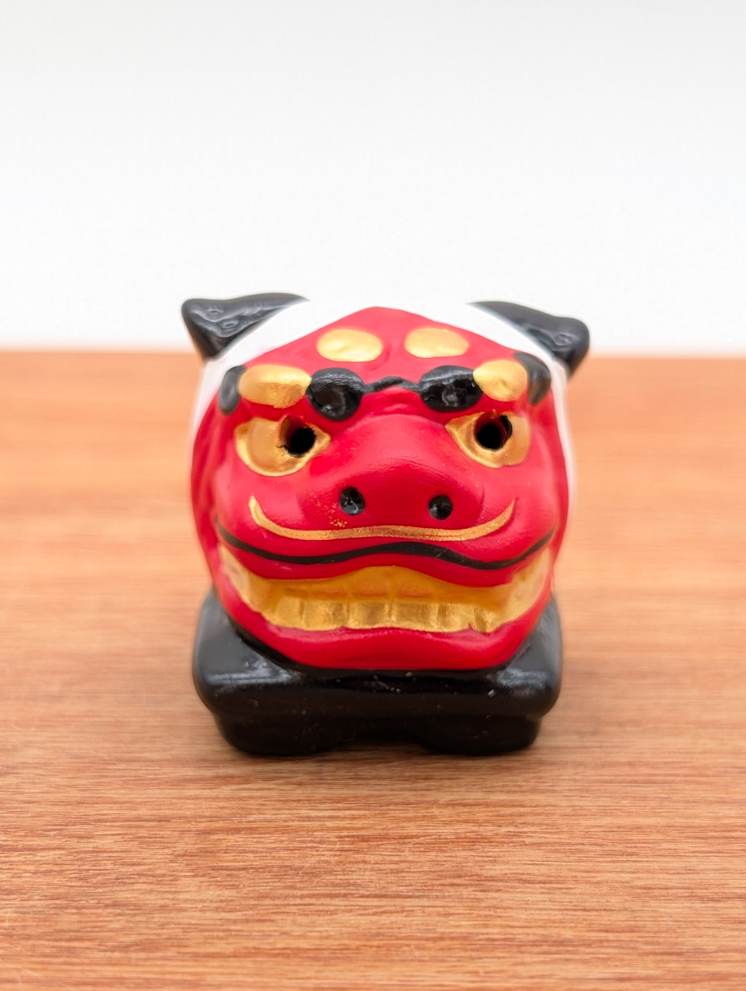 Figurine Shishi-mai & Omikuji - Neuf rouge